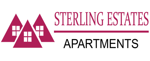 This company logo represents Sterling Estates Apartments online rental coupon.